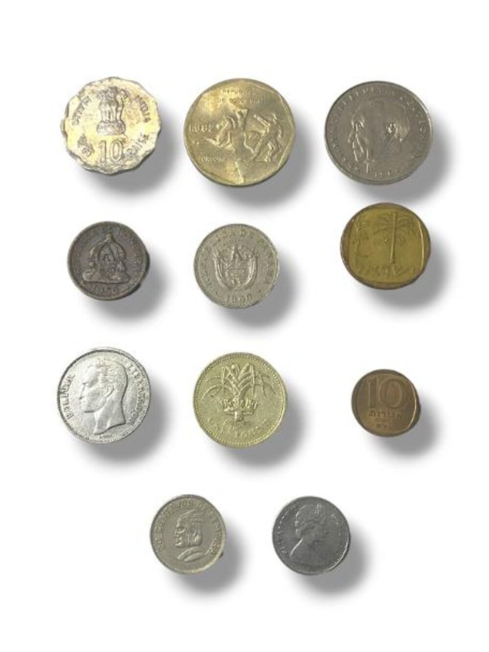 11PC Coin Lot - Vintage Decimal Coins - INTERNATIONAL